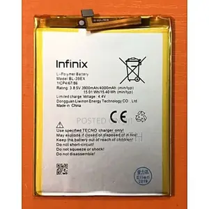 Infinix X559-Hot 5- Battery - BL - 39EX - Silver
