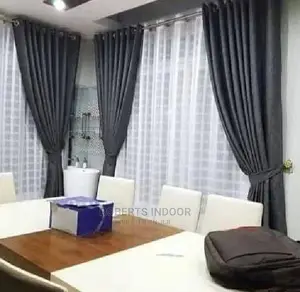 Grey Elegant Linen Curtains