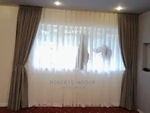 Brown Linen Curtains
