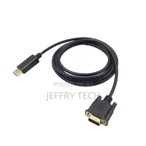 1.8M Male Display Port DP to VGA Male Adapter Cable