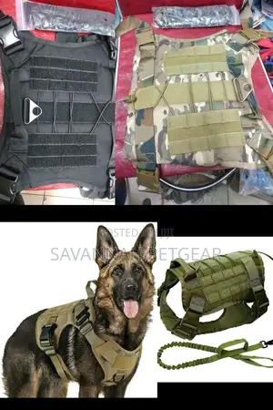 Tactical Dog Harness And Leash Medium, L, XL Sizes