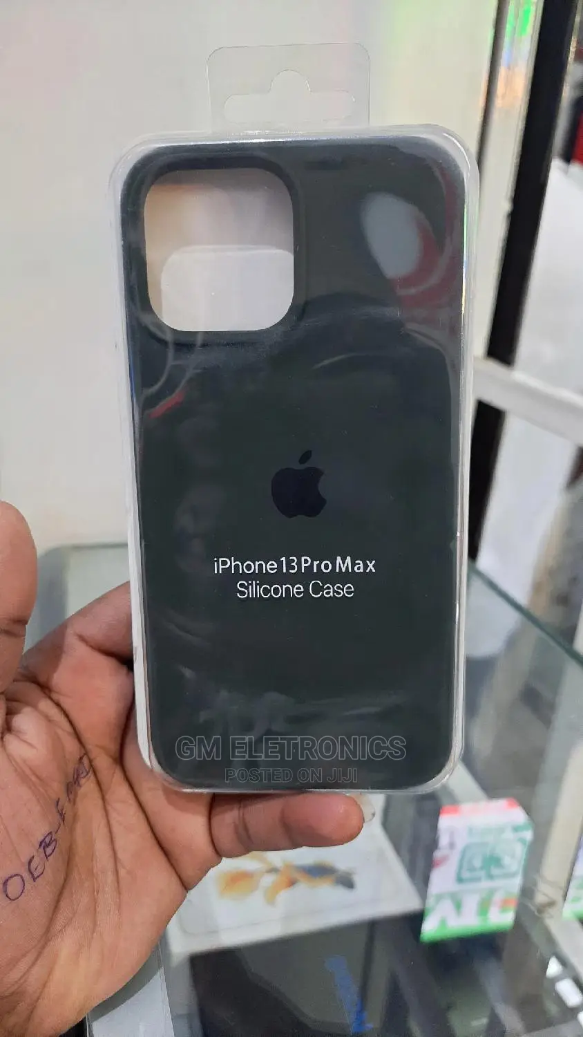 iPhone 13 Pro Max Green Silicone Case.