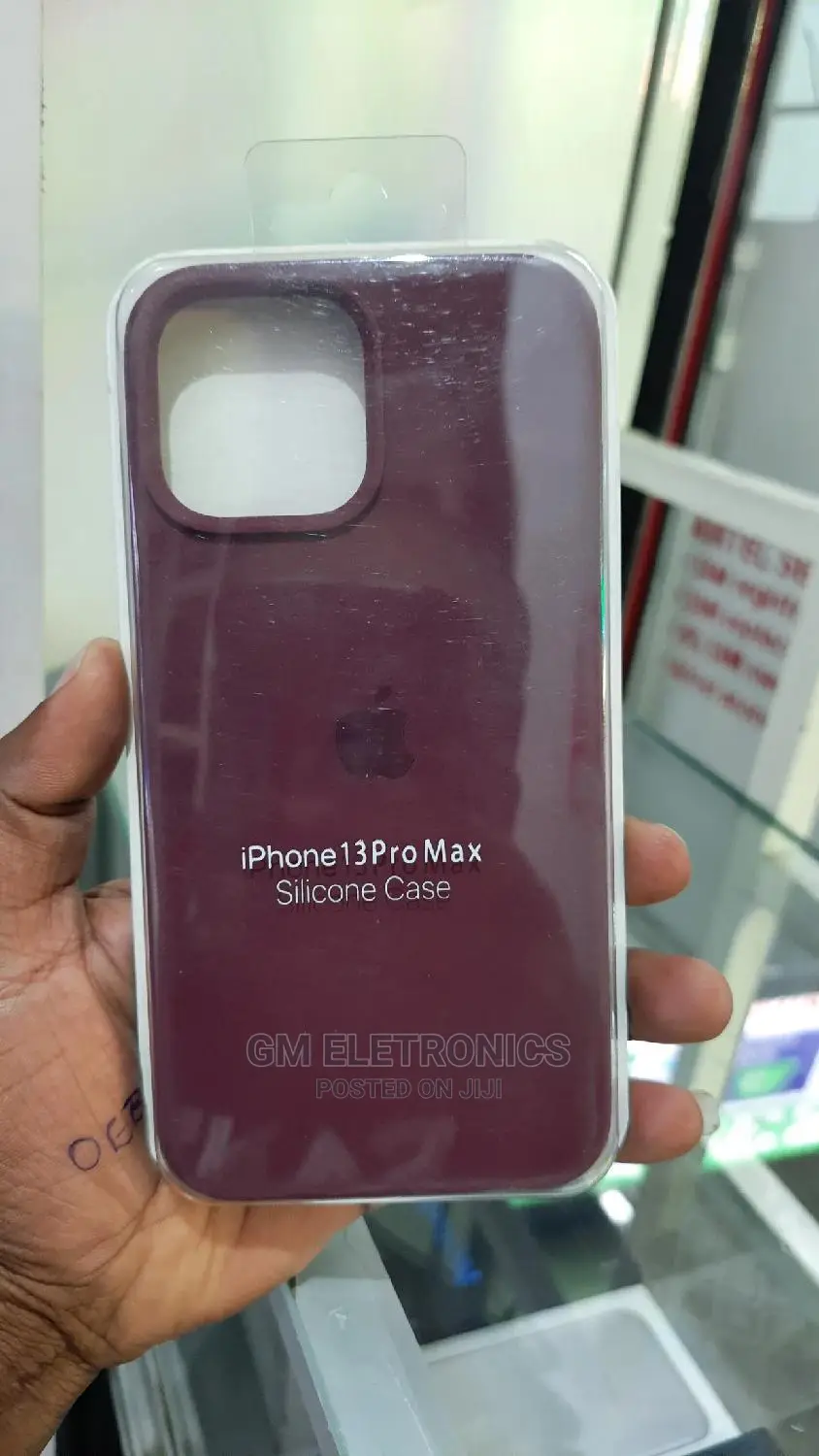 iPhone 13 Pro Max Brown Silicone Cover.
