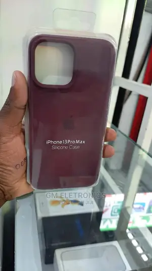 iPhone 13 Pro Max Brown Silicone Cover.