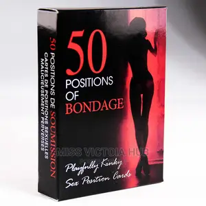 Sexy Game Cards Set- 50 Sexual Positions of Bondage Sex