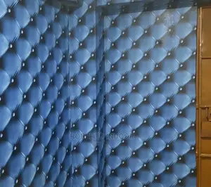 Blue Buttoned 3d Wallpaper