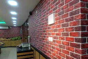 Brick Red Wallpaper