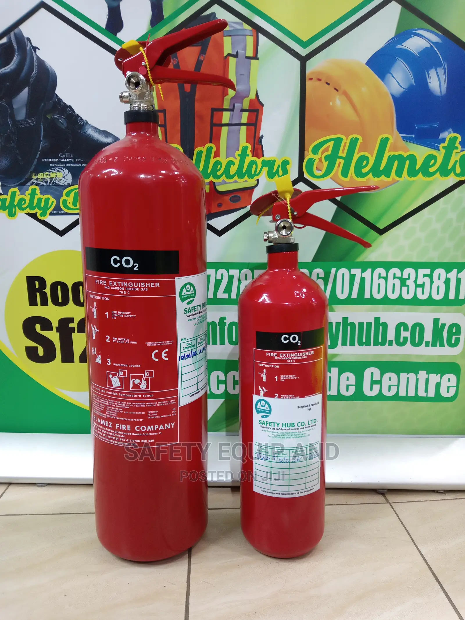 2kg and Co2 Fire Extinguishers