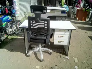 1.2 Meter Office Desk Plus Highback Recliner Headrest Chair