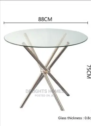 Ameirah Round Glass Table