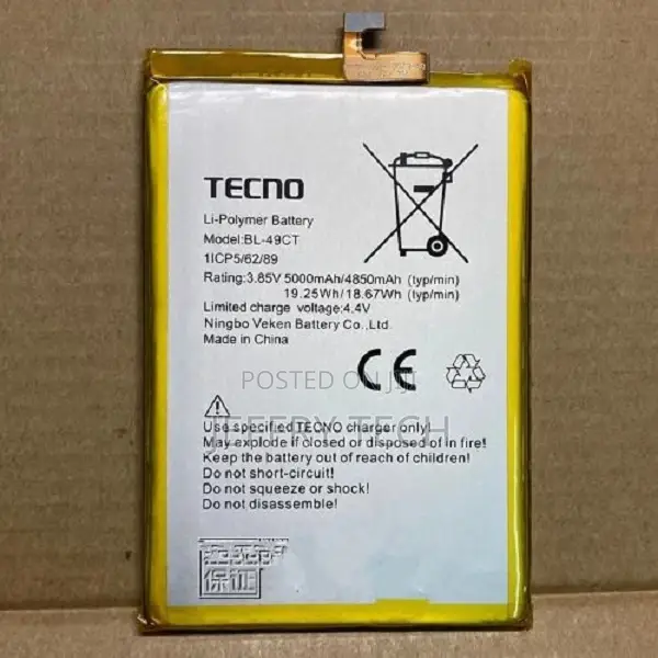 Replacement Battery for Tecno Wx3p