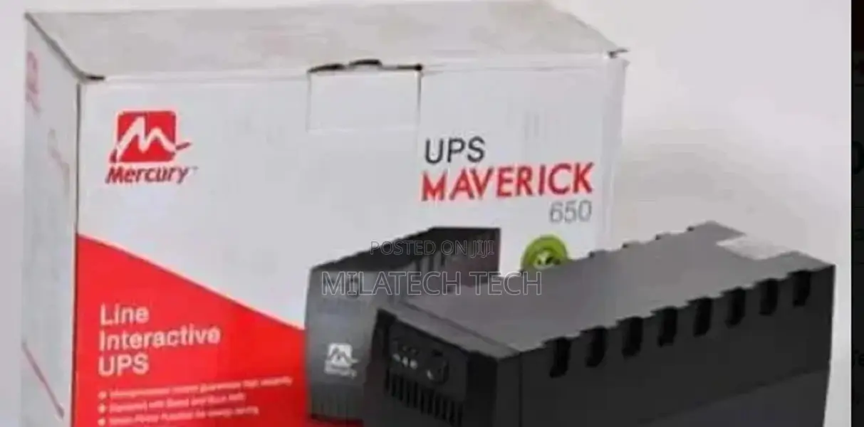 D Mercury Maverick 650VA Line Interactive UPS