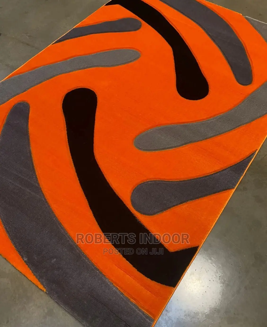 Orange Elegant Paris Carpet