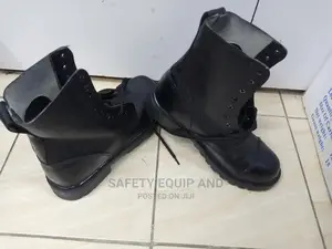 Durable Hard Leather Security Boots