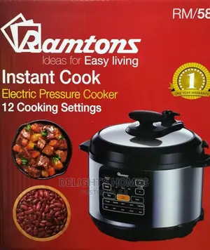 6ltrs Ramtons Electric Pressure Cooker
