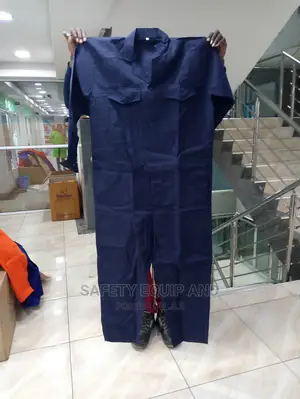 Maroon Pocketed Safety Uniform With Buttons