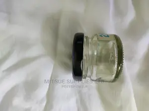 A Box of 120 Jam Jars- 28 Grams With Black Lids