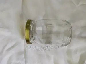 A Box of 99 Jam/Storage Jars- 190ml With Gold Lids
