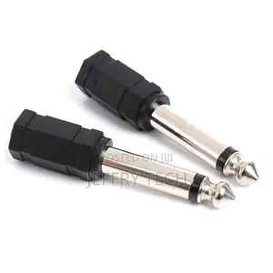 2pcs 3.5mm Female Jack to 6.35mm Male Jack Audio Adaptor C