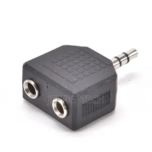 Audio 3 .5mm Jack Male to Double Aux Female Headphone Y Spl