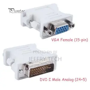 DVI-I 24+5 Male to VGA 15pin Monitorlink Adapter Connector