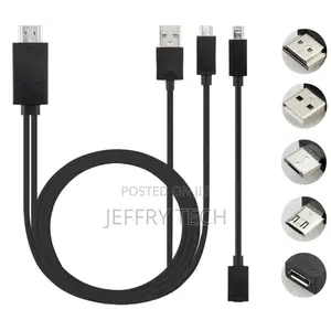 New 5 Pin 11 Pin Micro USB MHL to HDMI 1080P HD TV Cable A