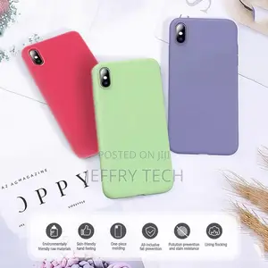 Soft Silicone Candy Color Case for iPhone 11/12 Mini Pro Max