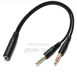 3.5mm Metal Muisic Audio Jack Splitter Earphone Y Audio Adap