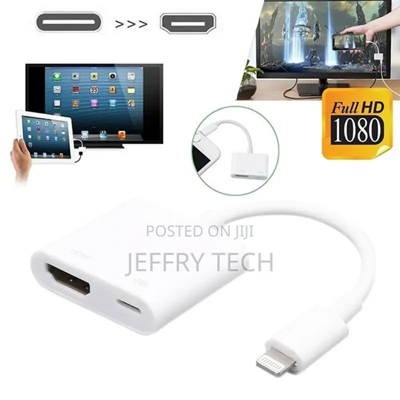 1080P Tv Cable Adapter Mirror Display Data Cable iPhone Char