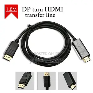 1.8M Display Port Display Port DP to HDMI Adapter Cable Cord