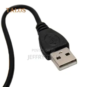 Black USB 2.0 Male to Male Extension Connector Adapter Cable