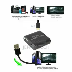 4K HDMI to USB2.0 Capture Card Game Live Streaming Loop Vide