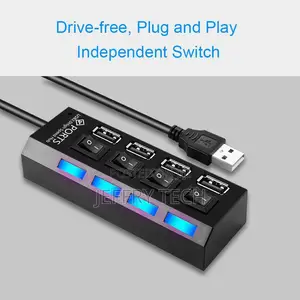 USB Hub 2.0 Multi USB Port 4 Ports Hub USB High Speed Hab Wi