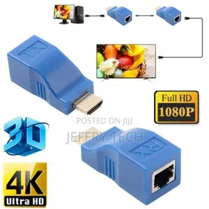 1080P HDMI Extender to RJ45 Over Cat 5e/6 Network LAN Ethern