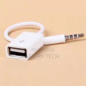 3.5mm Male Aux Audio Plug to Usb 2.0 Female Converter Cable