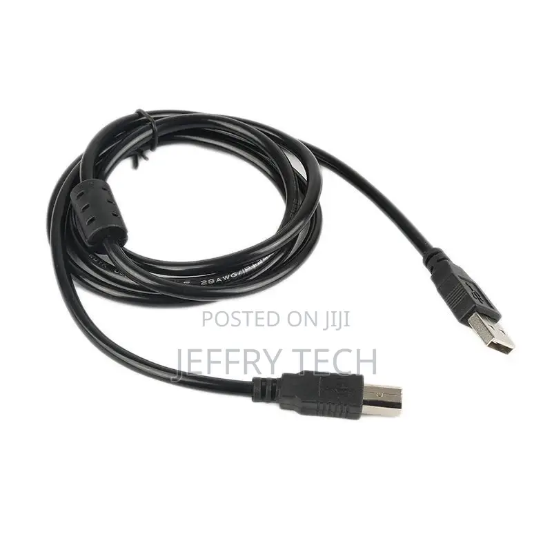 1PC Black USB 2.0 a Male to Down Angle USB B Male Printer Da