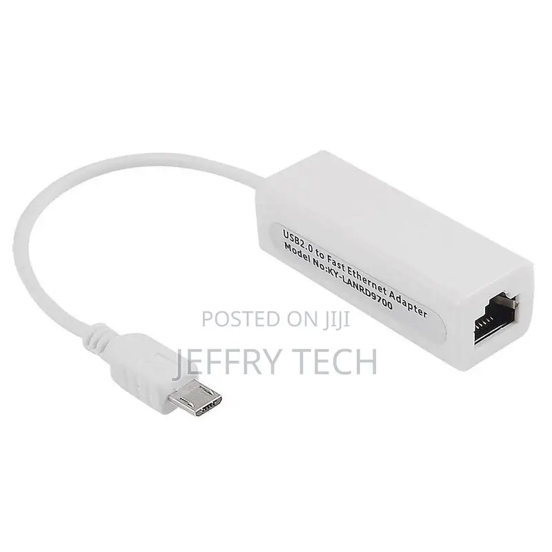 Micro USB 5 Pin 10/100 Mbps RJ45 LAN Ethernet Adapter for Ta