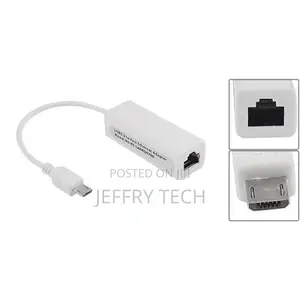 Micro USB 5 Pin 10/100 Mbps RJ45 LAN Ethernet Adapter for Ta