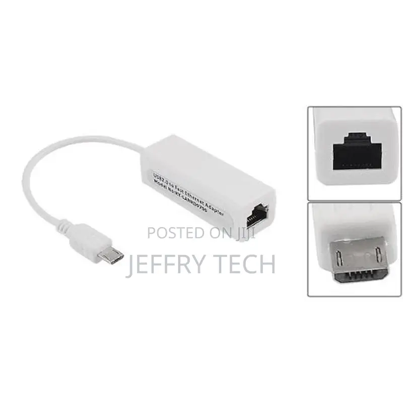 Micro USB 5 Pin 10/100 Mbps RJ45 LAN Ethernet Adapter for Ta