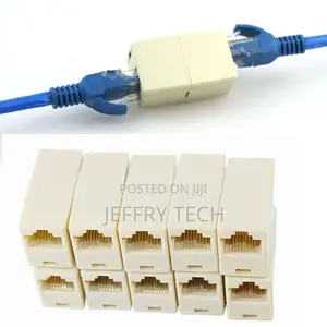 1 to 2 LAN Ethernet Network Cable RJ45 Splitter Plug Adapter
