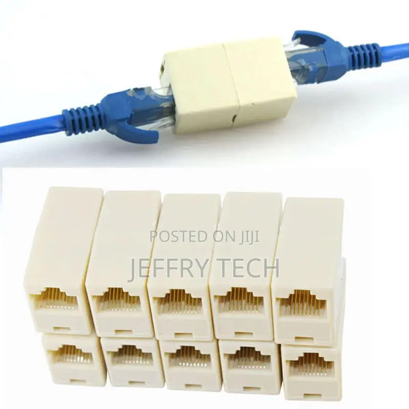 1 to 2 LAN Ethernet Network Cable RJ45 Splitter Plug Adapter