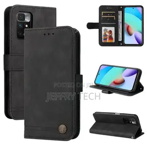 Xiaomi Redmi 10 Leather Case(Black)