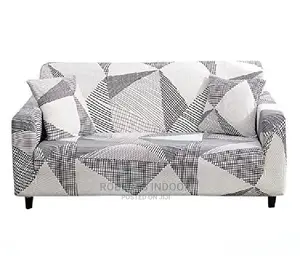 Black and White Printed Sofa Cover