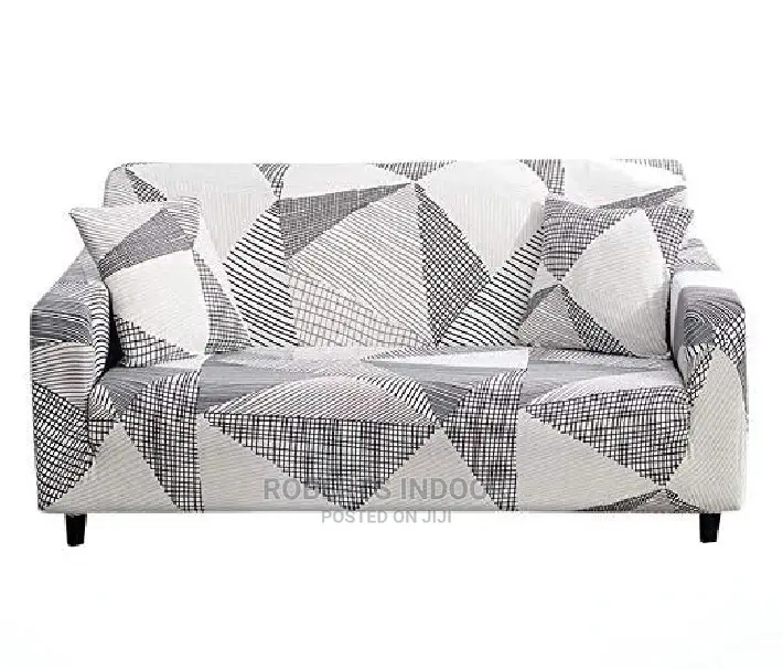 Black and White Printed Sofa Cover