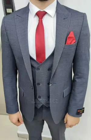 Grey 3 Pc Suit