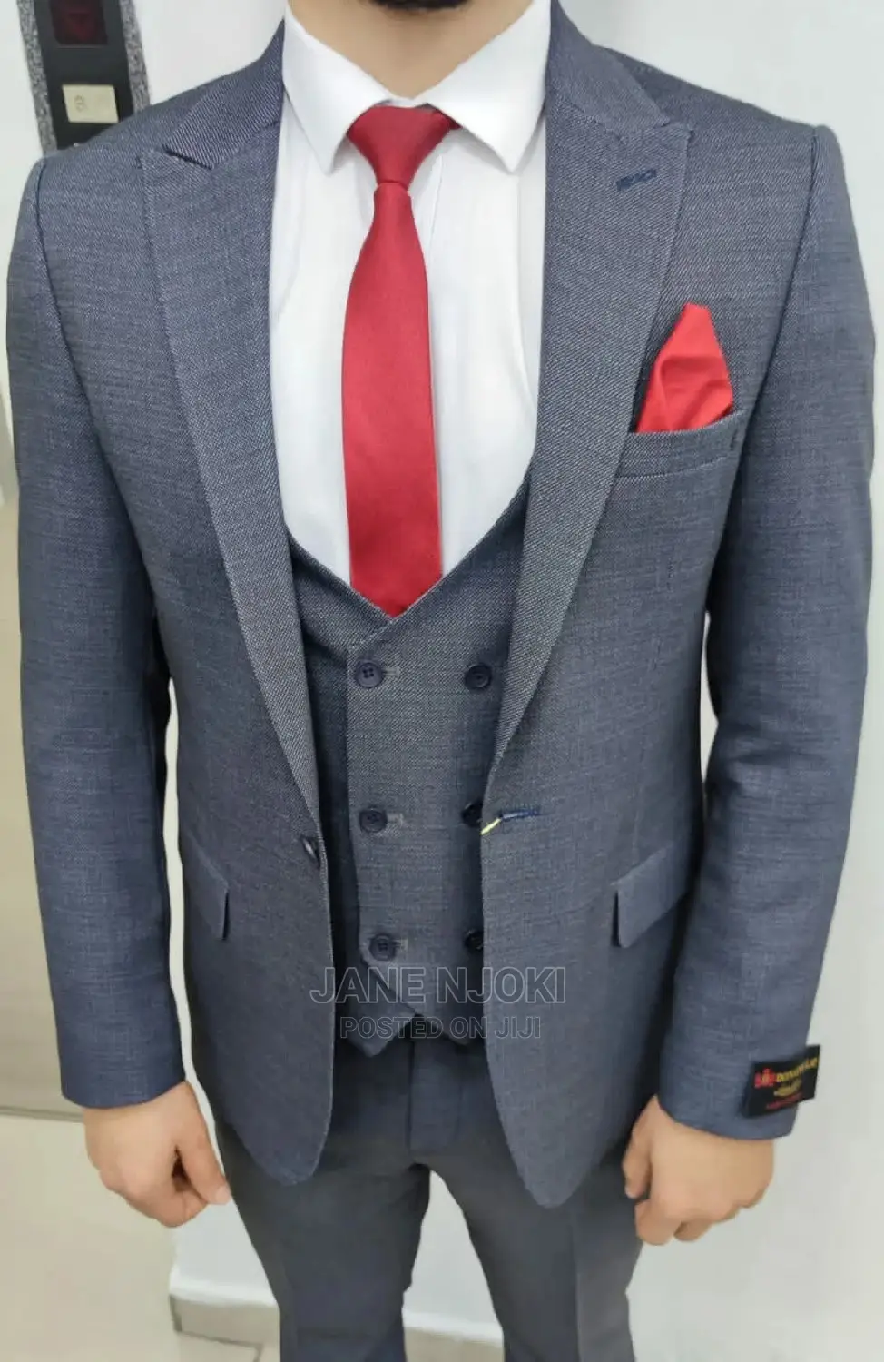 Grey 3 Pc Suit