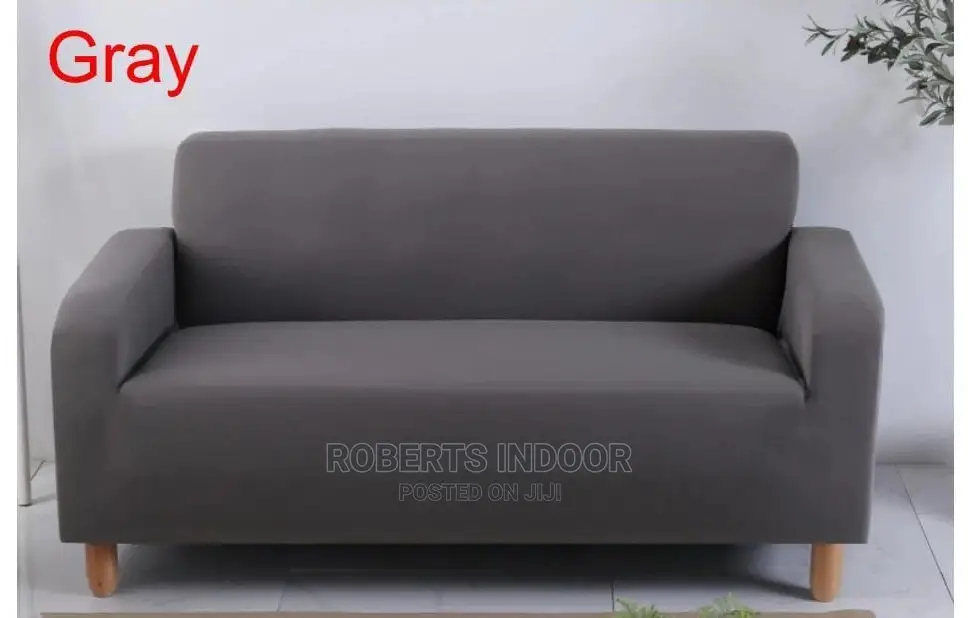 Black and White Polyester 5sitter Sofa Cover