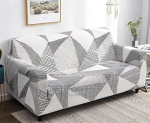 3 Seater Black and White Sofa Cover