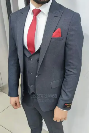 Grey 3 Pc Suit