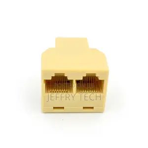 RJ45 3 Way Network Cable Splitter RJ45 Female To 2 RJ45 Fema
